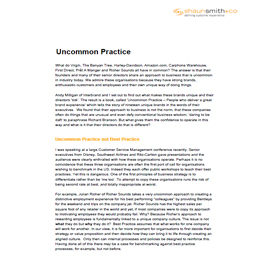 Uncommon Practice